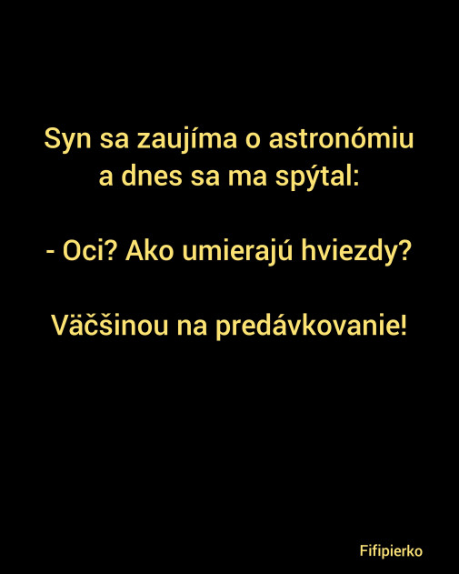 Je to o hviezdach